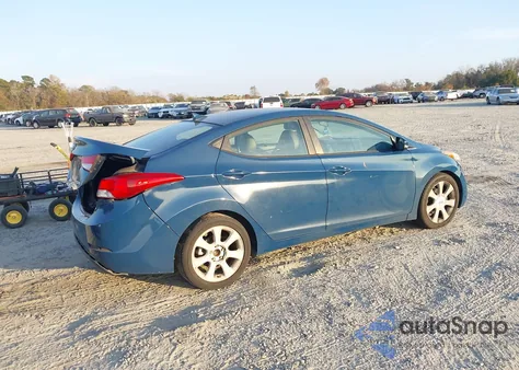 2013 Hyundai Elantra Limited из США, поврежденный, VIN KMHDH4AE0DU634866